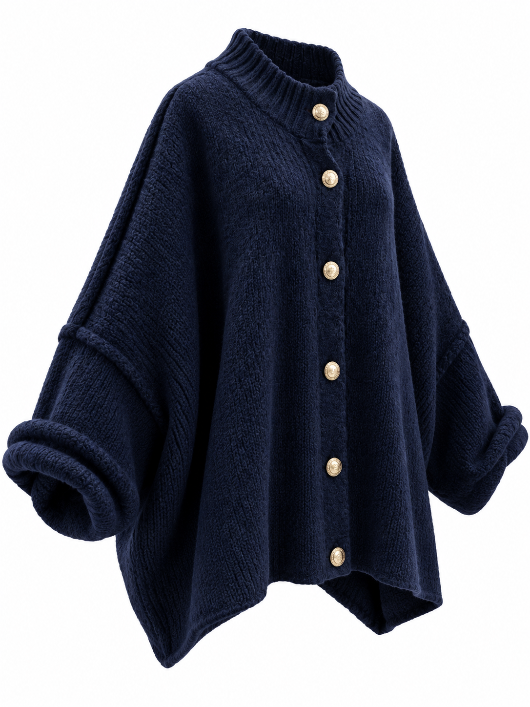 Oversized Modest Sweater Wool Mohair Blend Knit Top