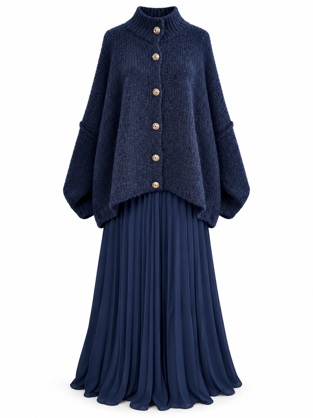 2 piece set sweater with skirt