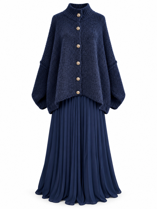 2 piece set sweater with skirt
