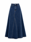 80% cotton jean maxi modest skirt