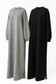Premium Fall loose fit knitted abaya dress style 2
