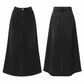 Denim 100% cotton jean maxi skirt