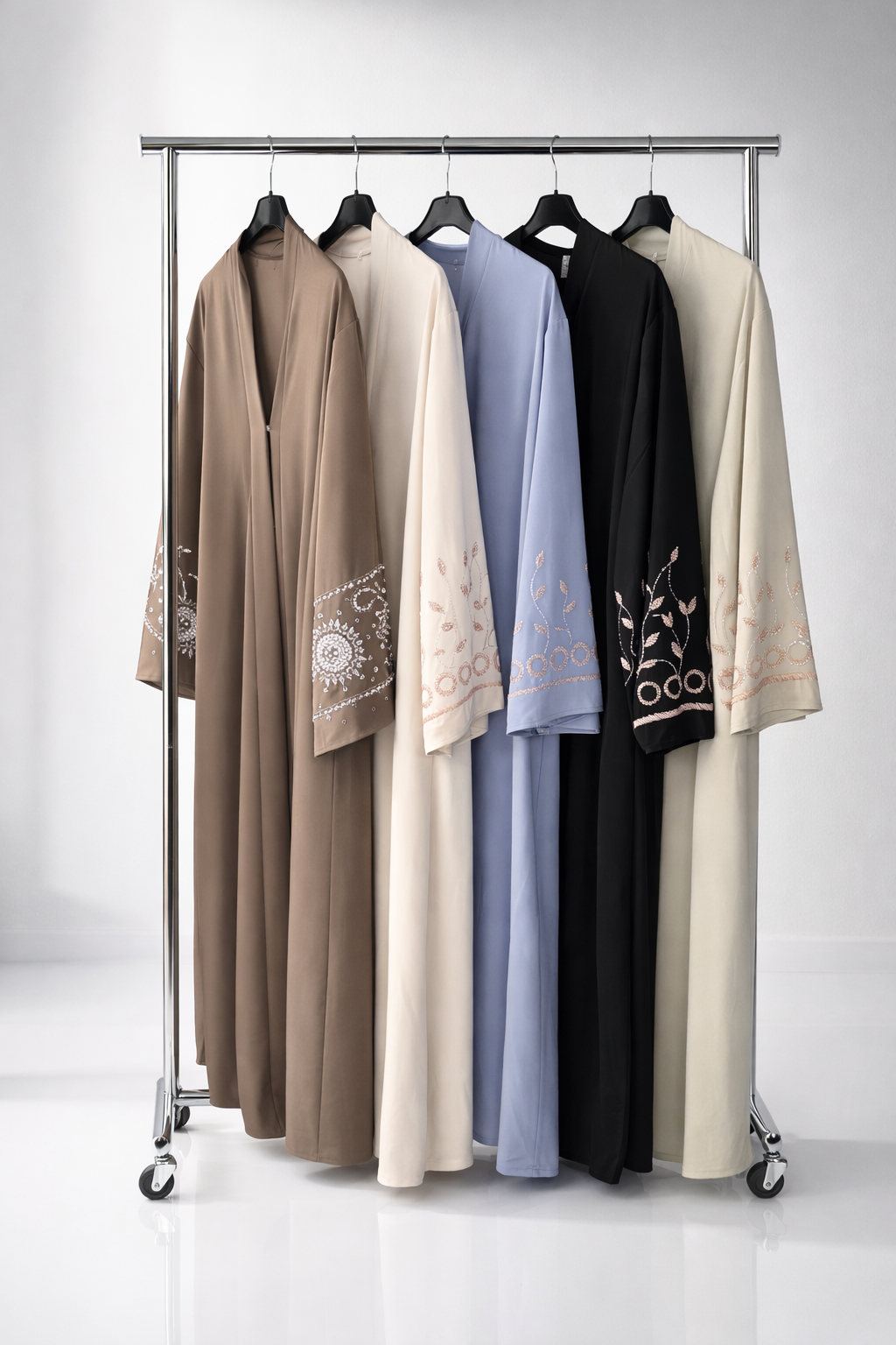 Luxury Pearl Eid Abaya – Elegant Modest Ramadan Dress for Women