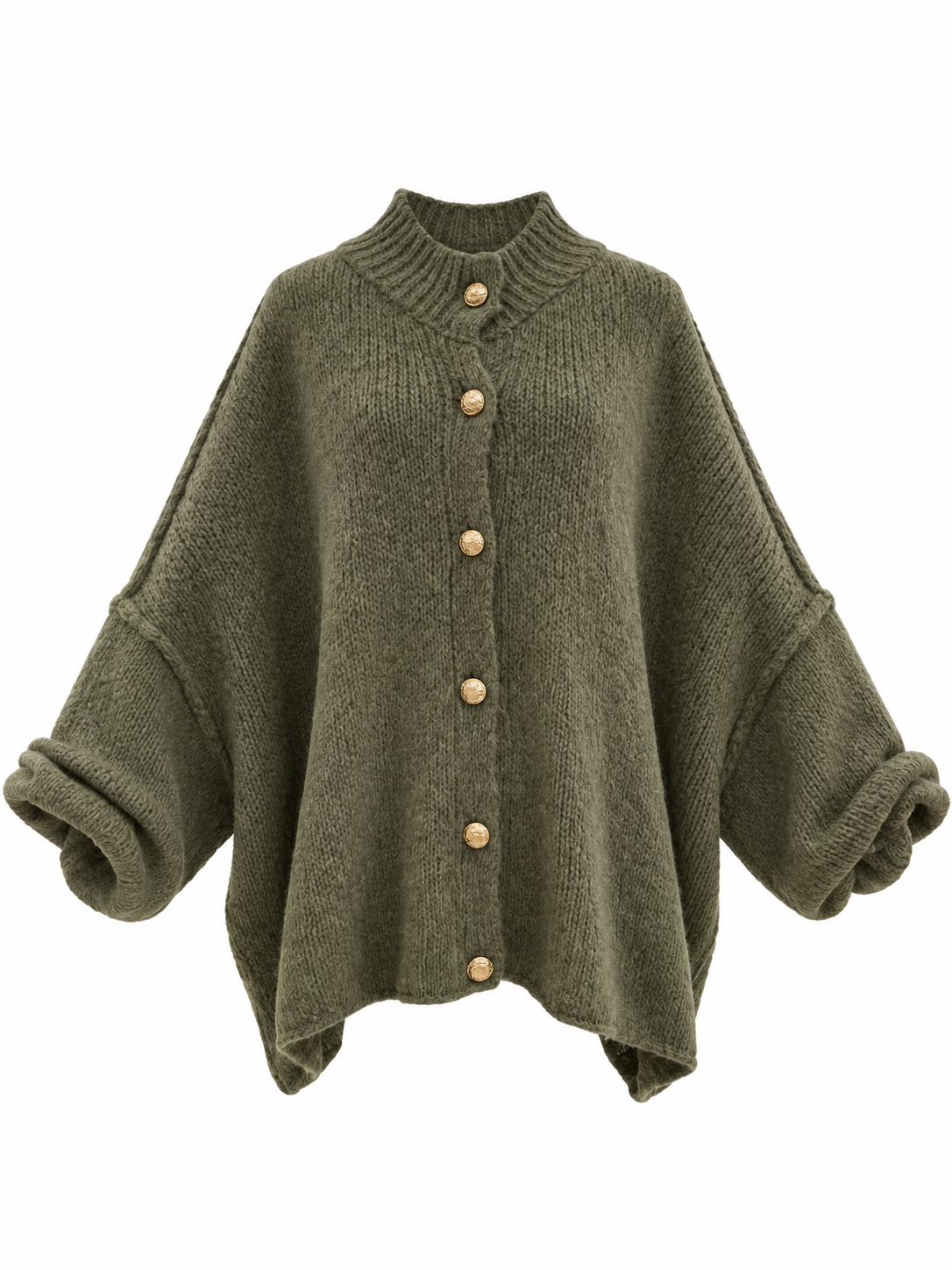 Oversized Modest Sweater Wool Mohair Blend Knit Top