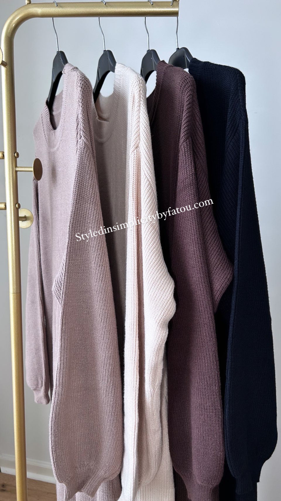 Premium Fall loose fit knitted abaya dress