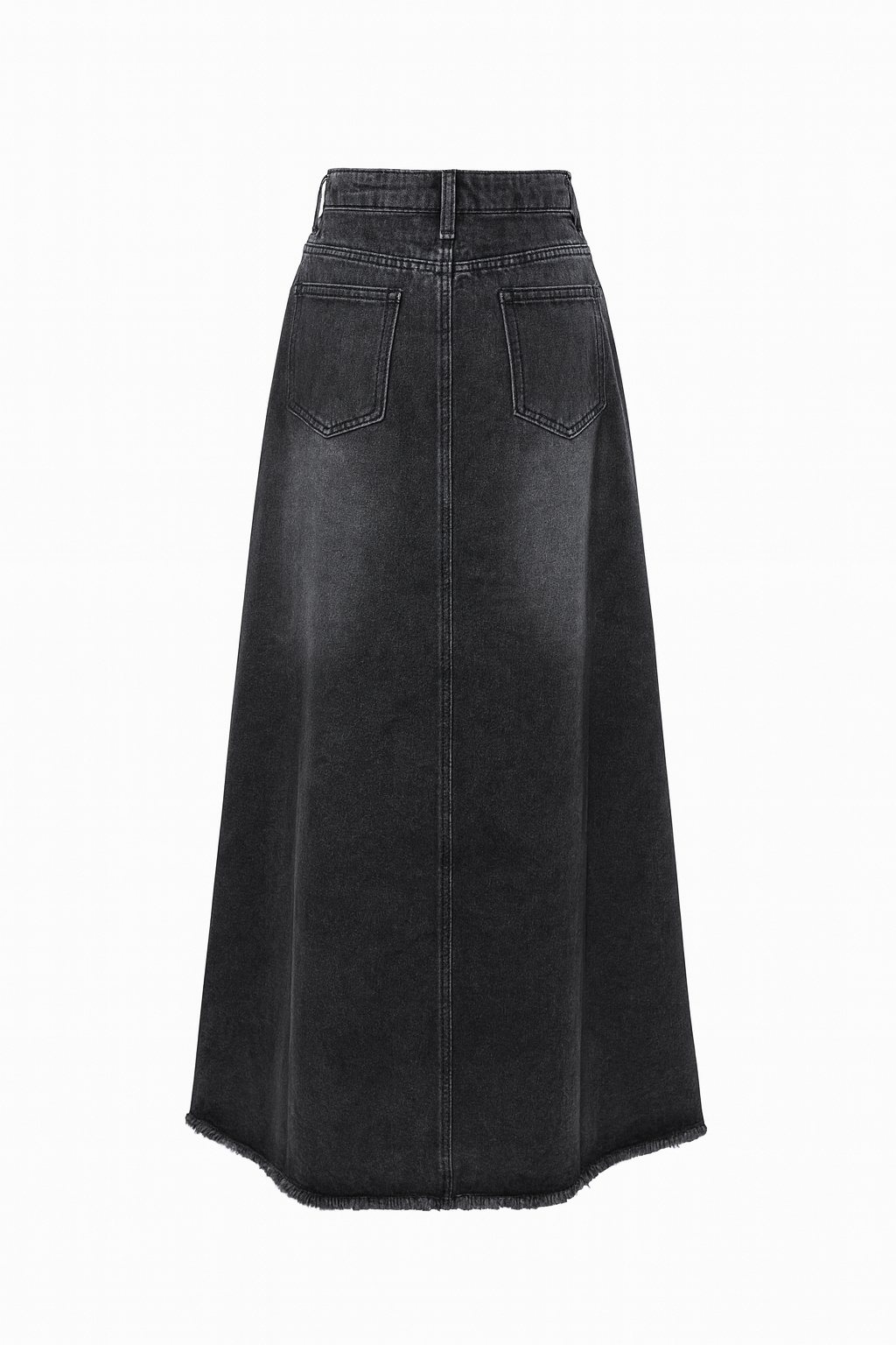 Denim 100% cotton jean maxi skirt