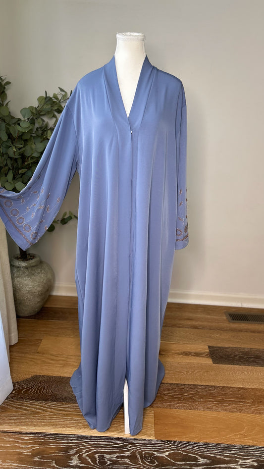 Luxury Pearl Eid Abaya – Elegant Modest Ramadan Dress for Women