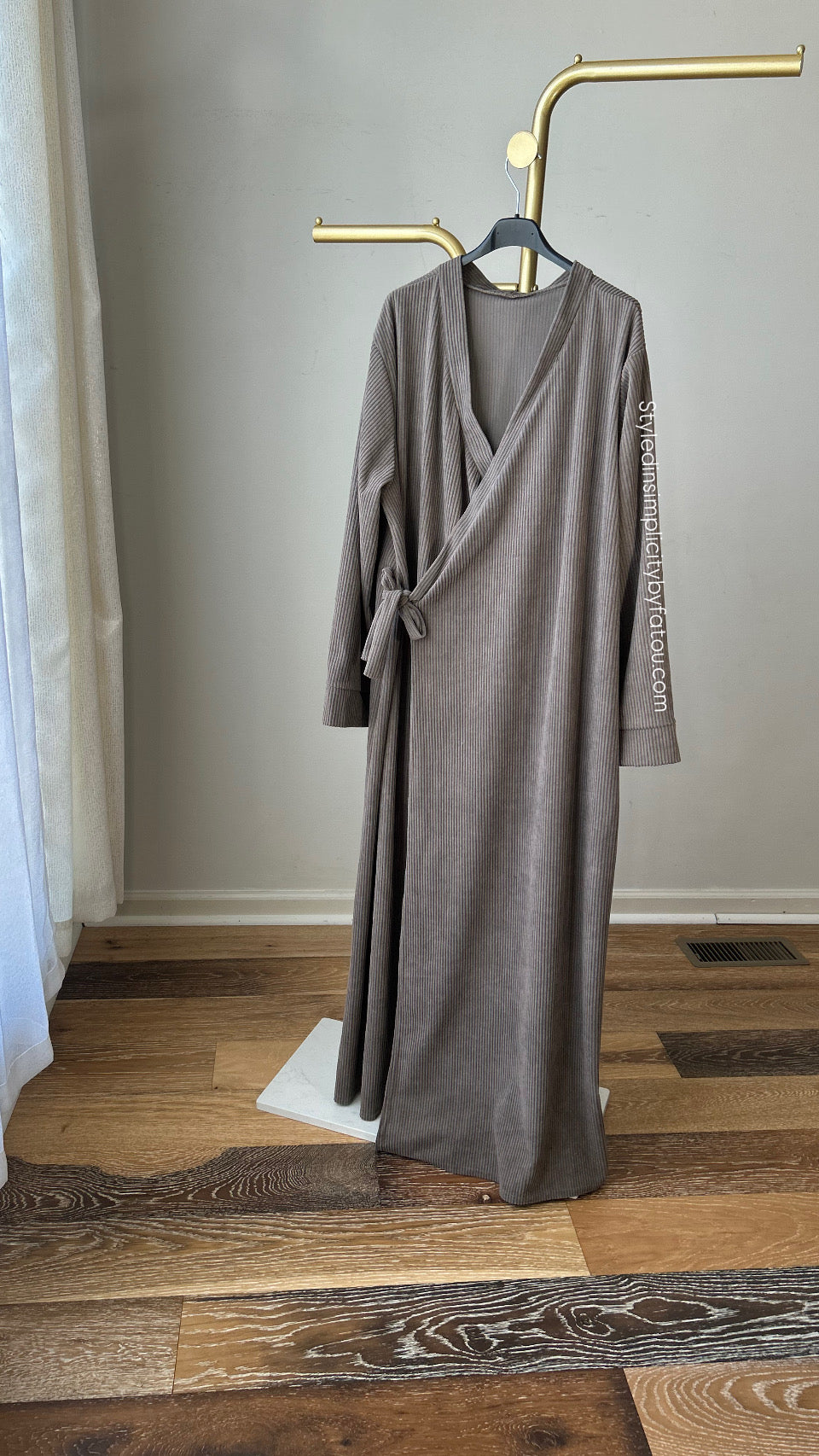 Winter and Fall Fati wrap abaya