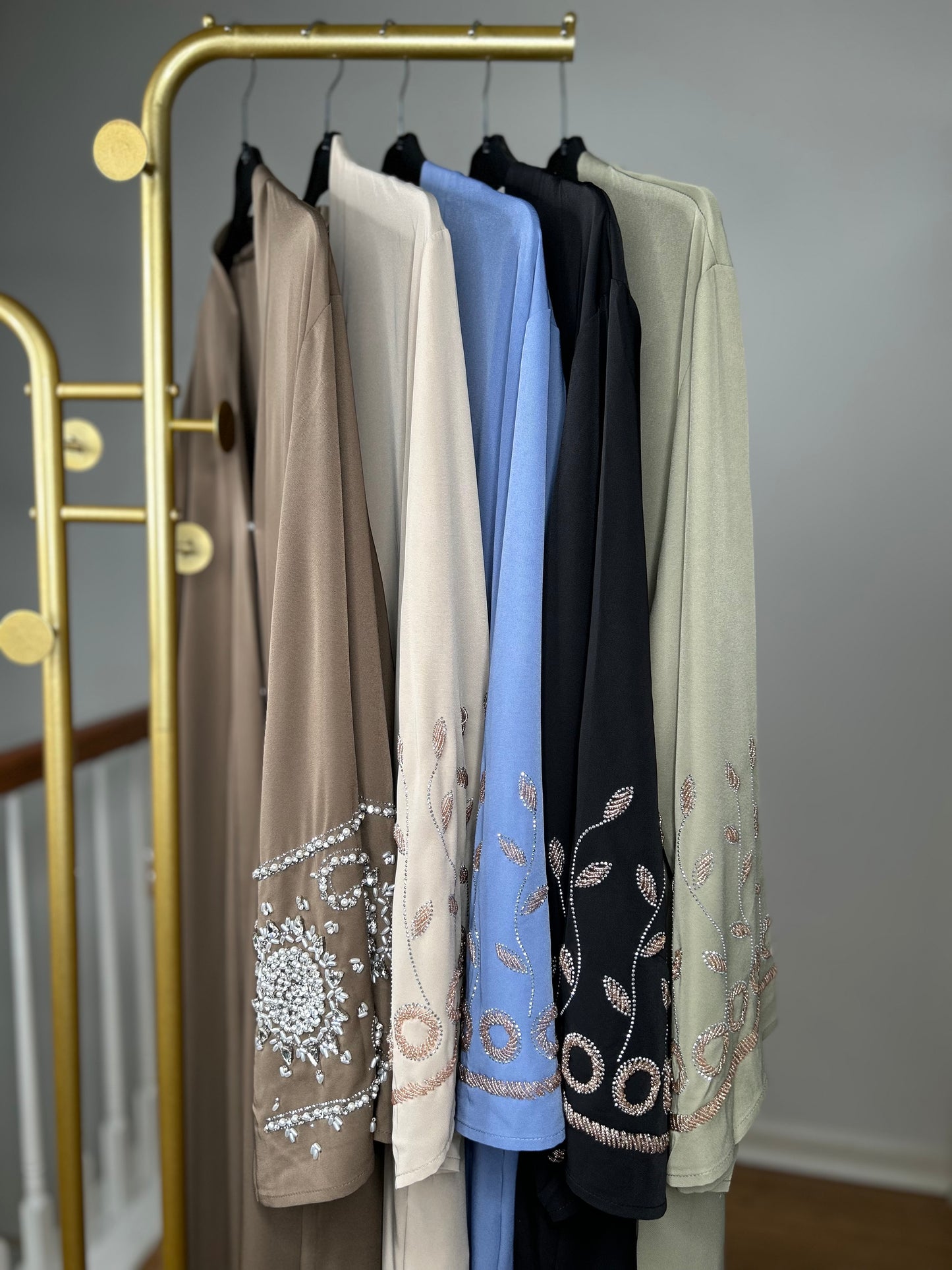 Luxury Pearl Eid Abaya – Elegant Modest Ramadan Dress for Women