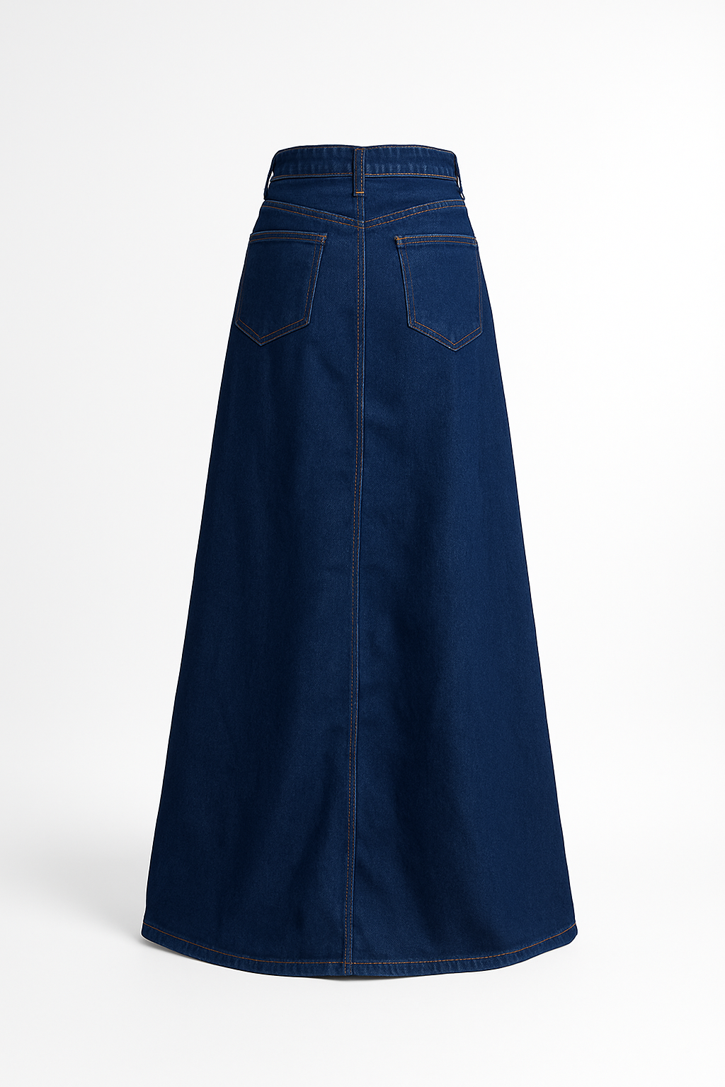 Denim 100% cotton jean maxi skirt