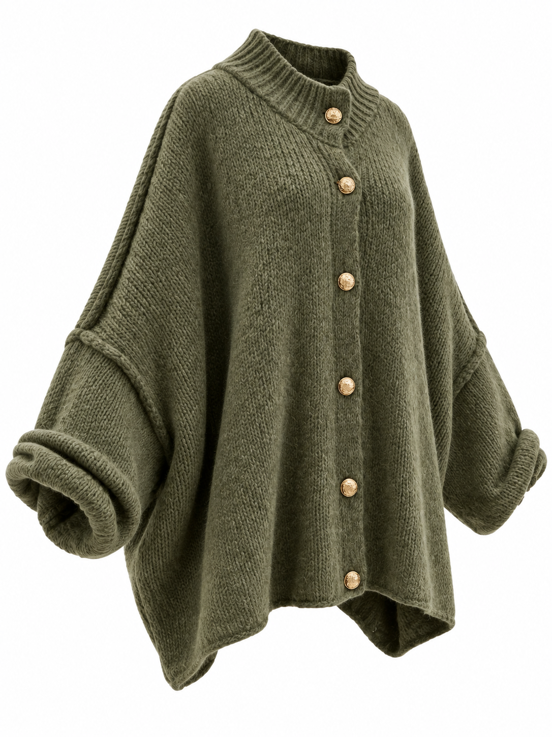 Oversized Modest Sweater Wool Mohair Blend Knit Top