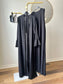 Simple soft crepe black abaya set