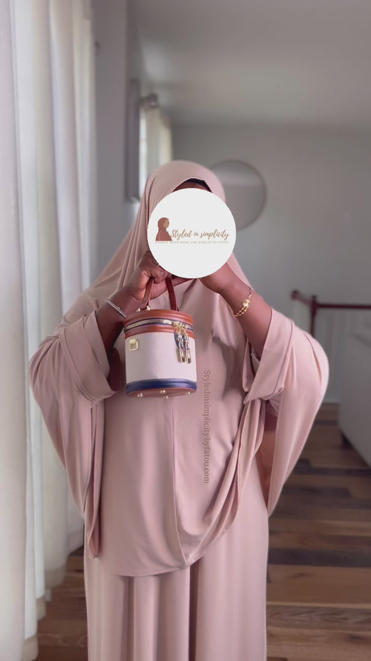 Comfortable abaya khimar set